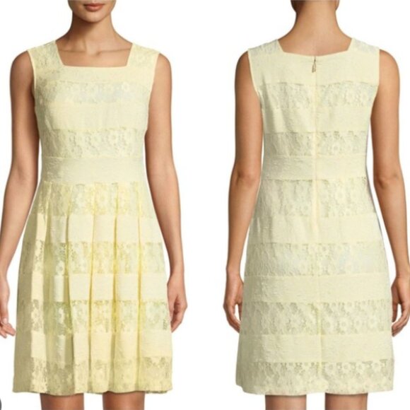 Brand New Karl Lagerfeld Fit & Flare Lace Sleeveless Dress - Picture 7 of 7